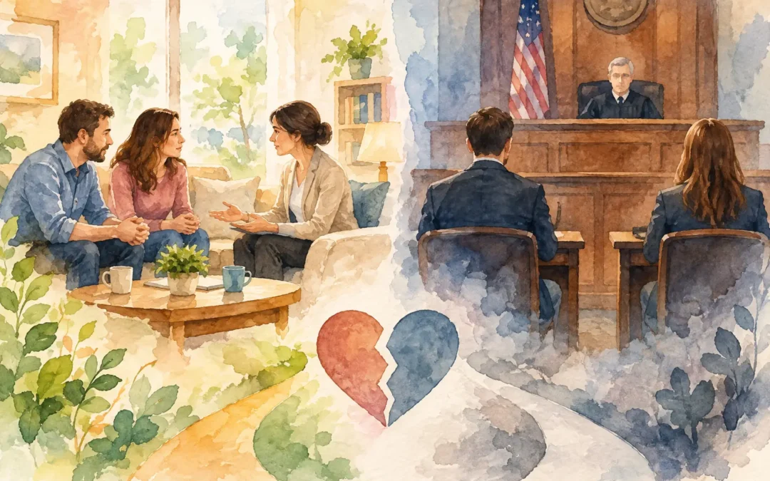 Private Mediation Versus Court for Divorce